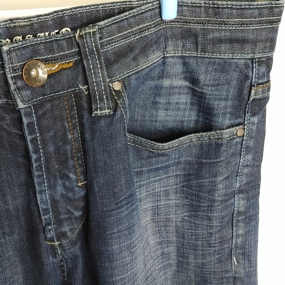 Parasuco Men's Sz 34x30 Blue Jeans Slim Fit Straight Leg - Picture 3 of 13